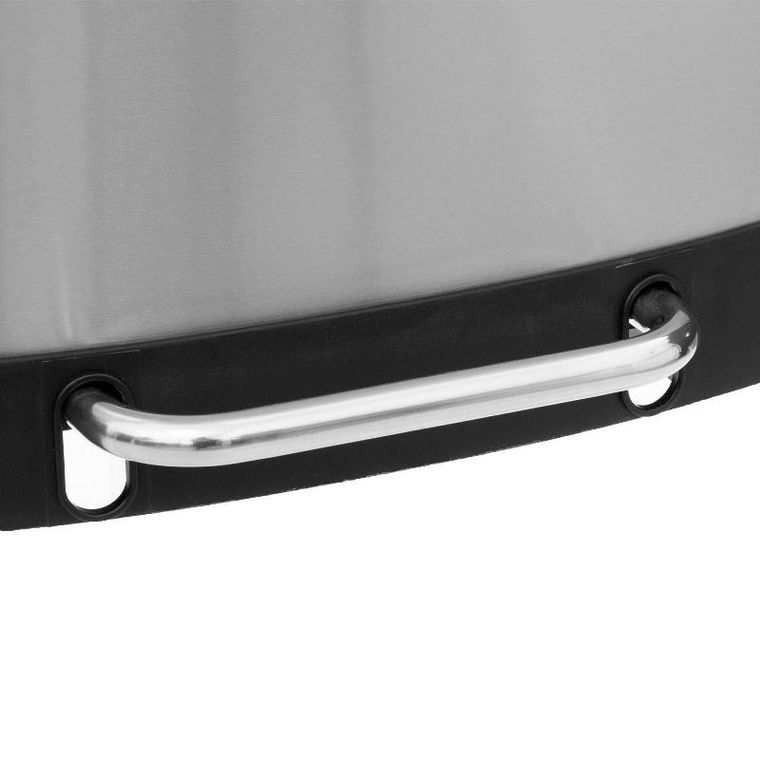 5five Simply Smart, pojemny kosz na śmieci, stal nierdzewna, 50 l