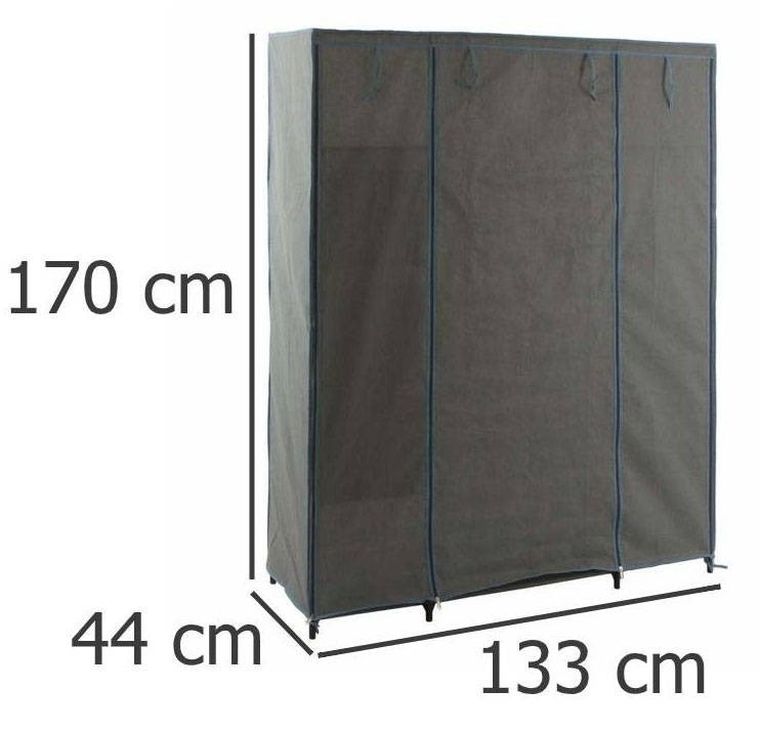 5five Simply Smart, szafa tekstylna, 11 półek + 3 pojemniki wewnętrzne