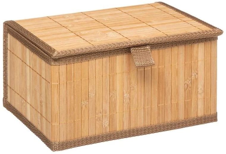 5five Simply Smart, zestaw koszyków z pokrywką, bambus, 3 szt.