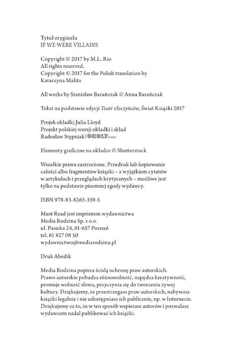 A jeśli jesteśmy złoczyńcami