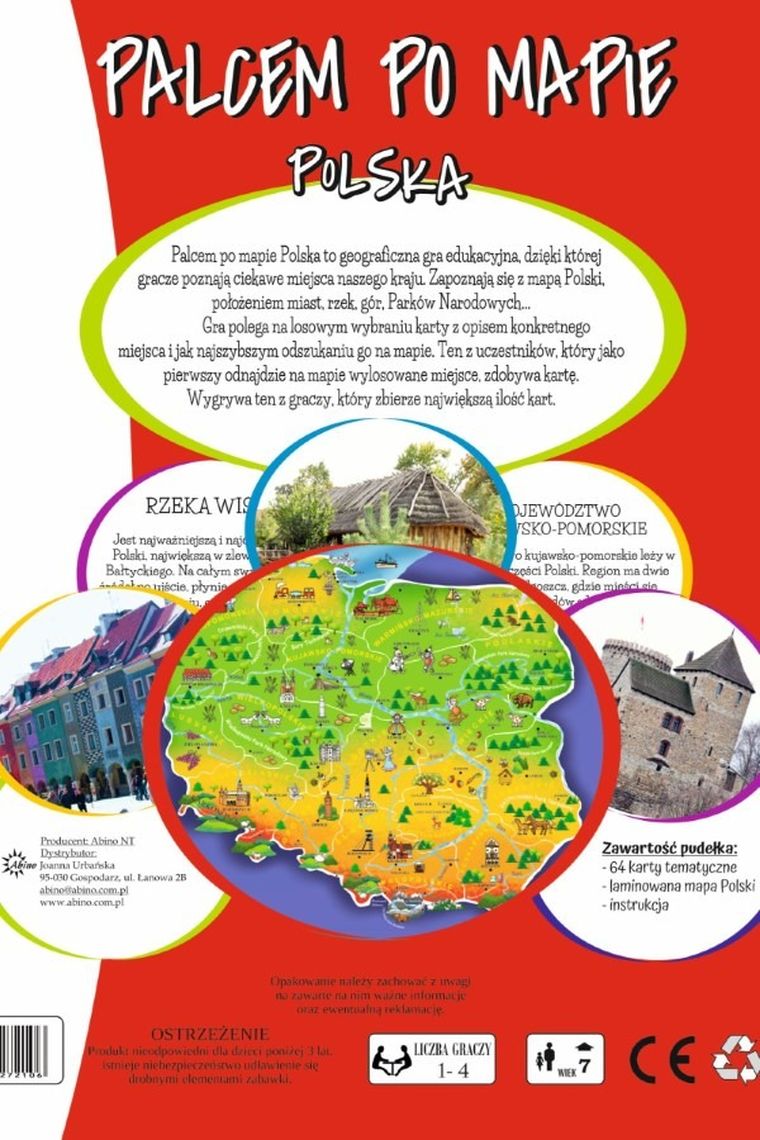 Abino, Palcem po mapie, Polska, gra edukacyjna