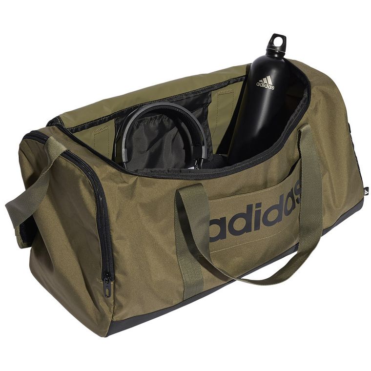 Adidas, Linear Duffel, torba, czarny, IN6119