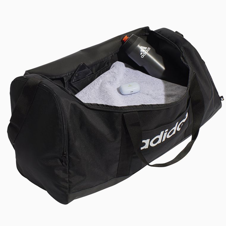 Adidas, Linear Duffel, torba sportowa, czarny, JE8344