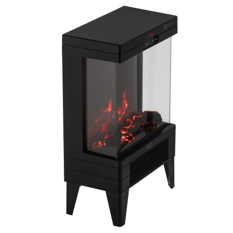 Adler, kominek elektryczny LED, z pilotem i termostatem, 1000W/2000W