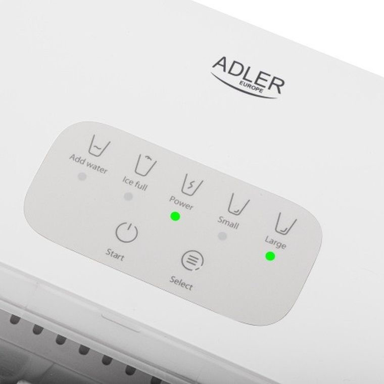 Adler, kostkarka do lodu, z panelem dotykowym