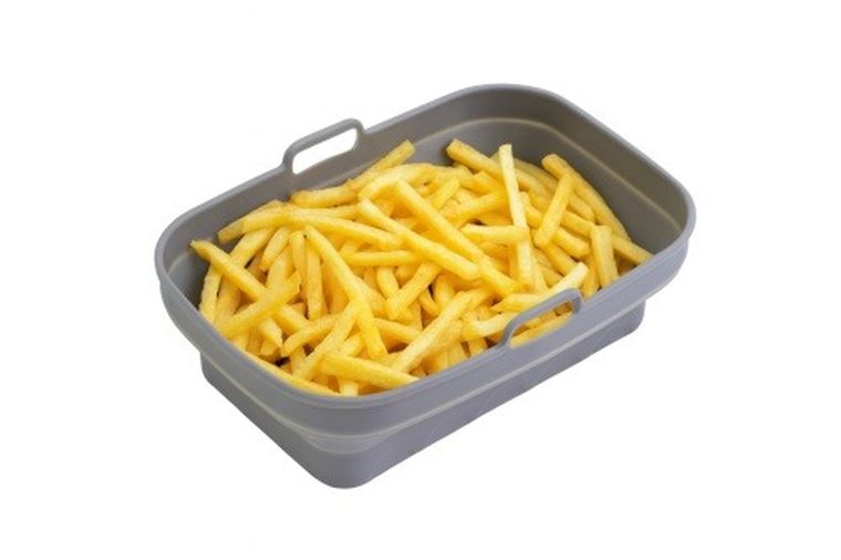 Adler, tacka do frytkownicy beztłuszczowej, silikonowa, prostokątna, 19,8-13,1 cm