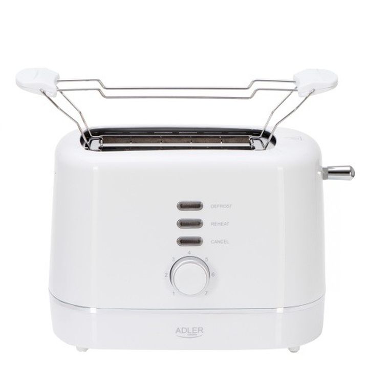 Adler, toster z rusztem, biały