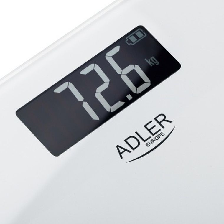 Adler, waga łazienkowa USB-C, akumulatorowa, do 180 kg