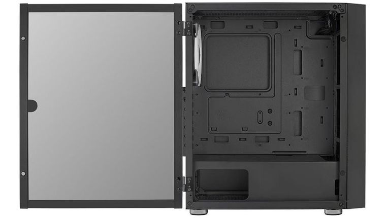 Aerocool, obudowa, PGS GRAPHITE-G-BK-v2 FRGB, czarna