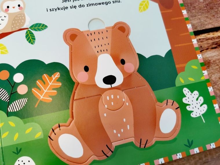 Akademia Mądrego Dziecka. Układam puzzle. W lesie