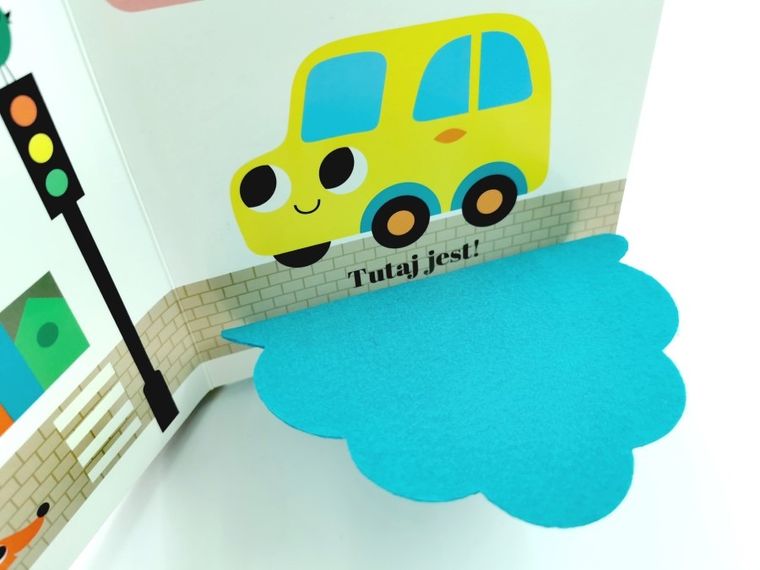 Akademia Mądrego Dziecka. Zabawa w chowanego. Gdzie się schował samochód?