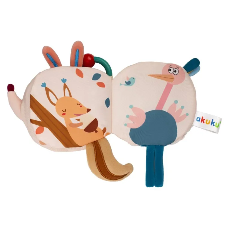 Akuku, Jeż, pluszowa książeczka sensoryczna