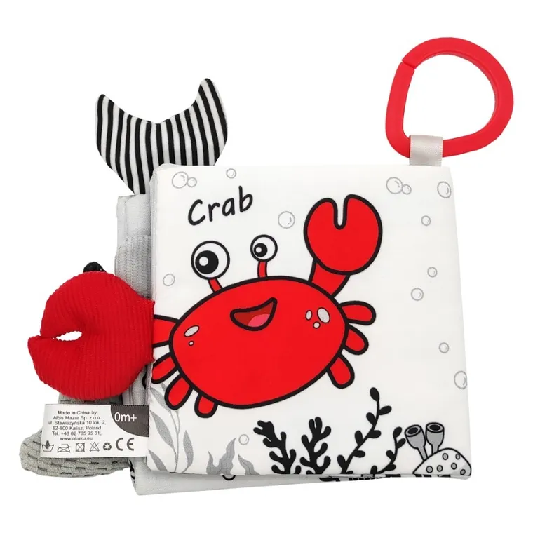 Akuku, książeczka sensoryczna, zwierzęta morskie