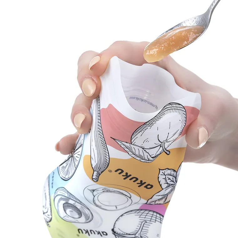 Akuku, saszetki wielorazowe na pokarm, 5 szt.