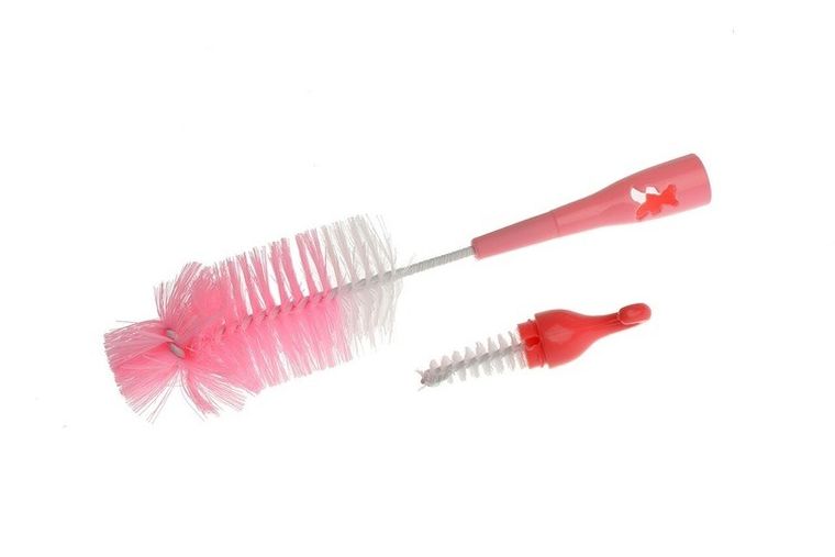 Akuku, szczotka do butelek i smoczków, miś