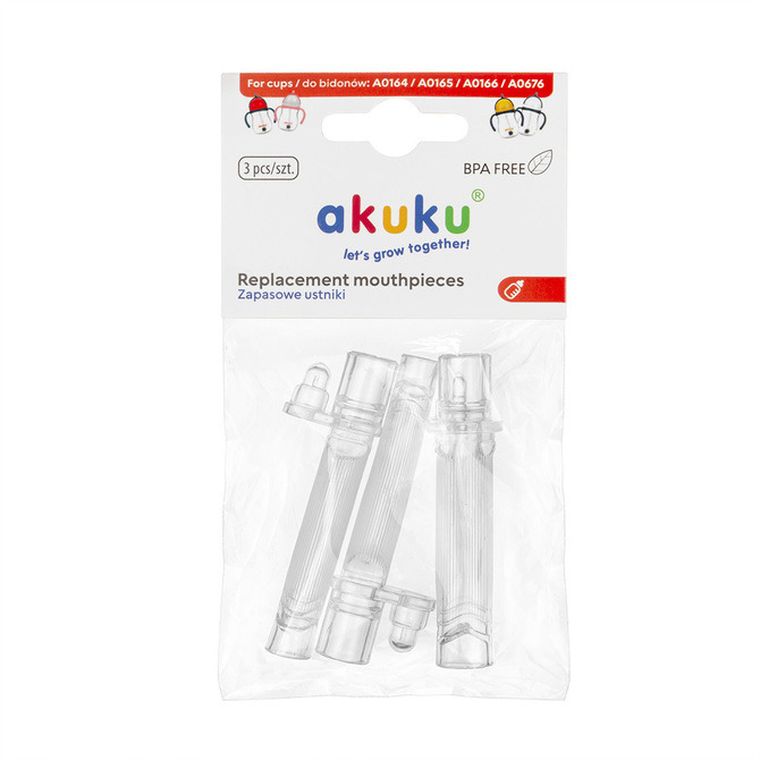 Akuku, zapasowe ustniki do bidonów, 3 szt.