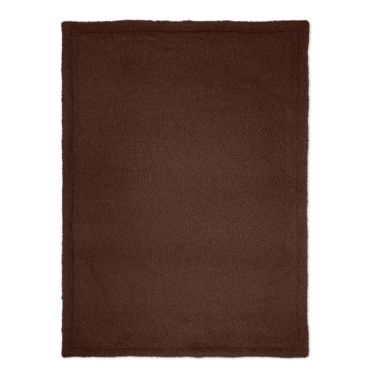 Albero Mio, Cotton Muślin & Boucle, kocyk boucle, brąz, 75-100 cm