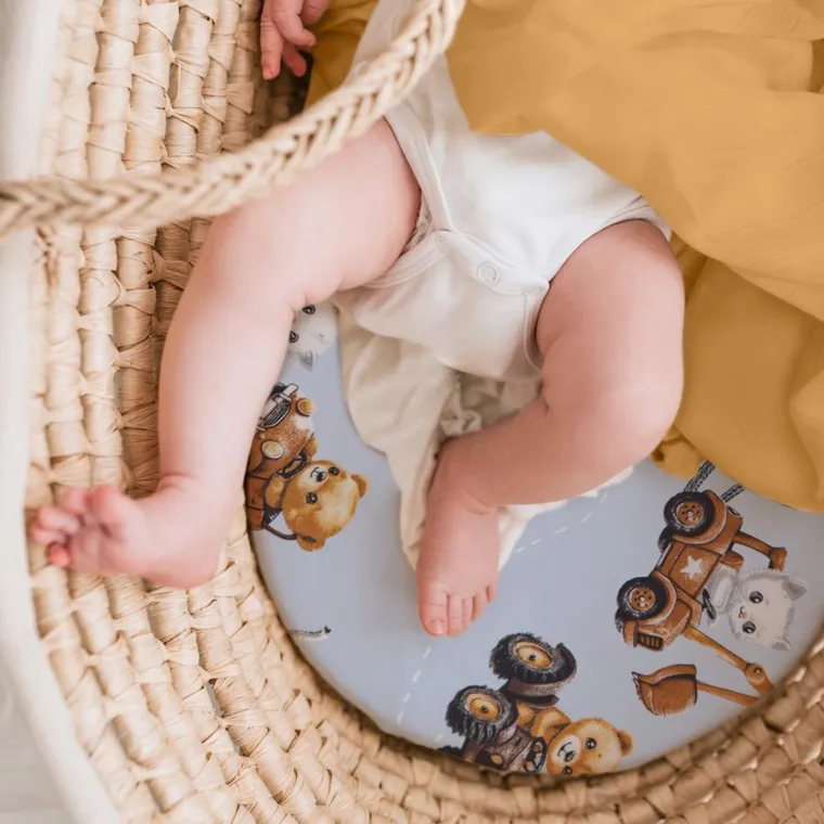 Albero Mio, Little Drivers World, prześcieradło do gondoli, 35-80 cm