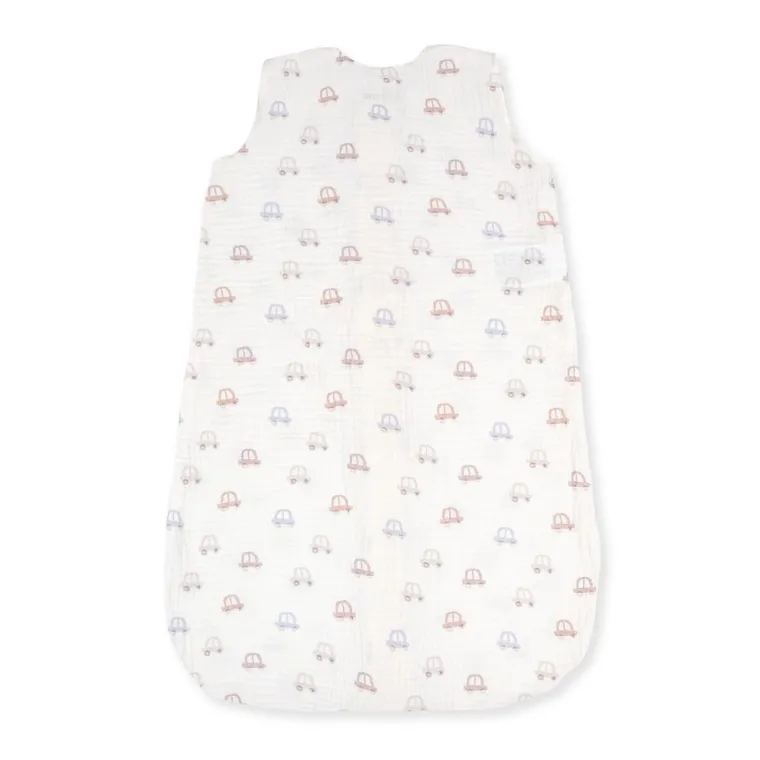 Albero Mio, Mini Cars, śpiworek do spania, muślinowy, TOG 0.5, rozmiar M