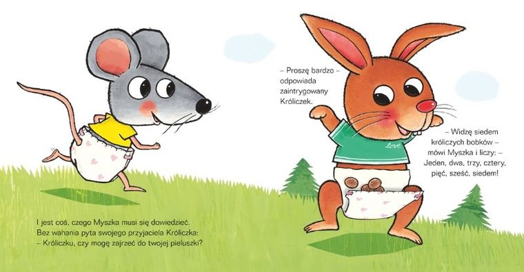 Ale kupa. Co masz w pieluszce?