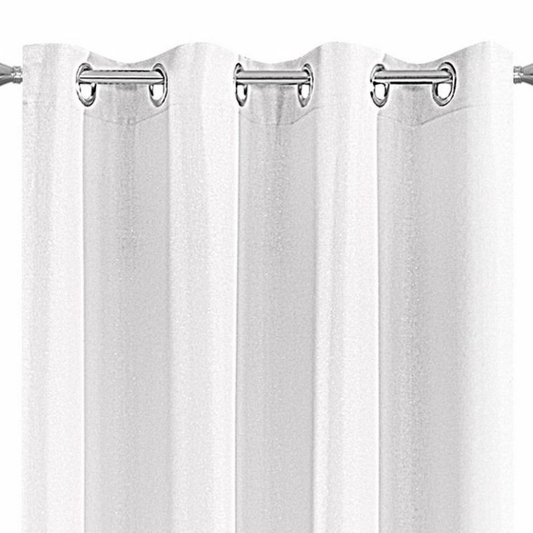 Alena, zasłona jednokolorowa ze srebrną nicią, 140-250 cm