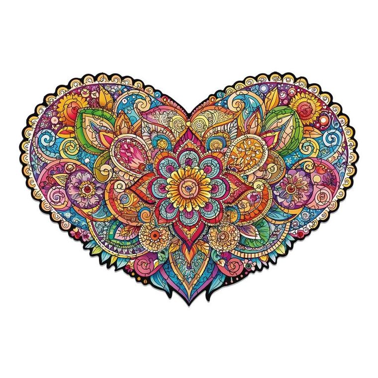 Alexander, Mandala miłości, puzzle drewniane, 150 elementów