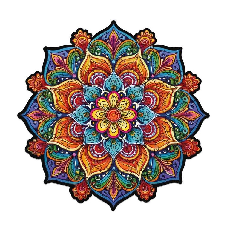 Alexander, Mandala radości, puzzle drewniane, 100 elementów