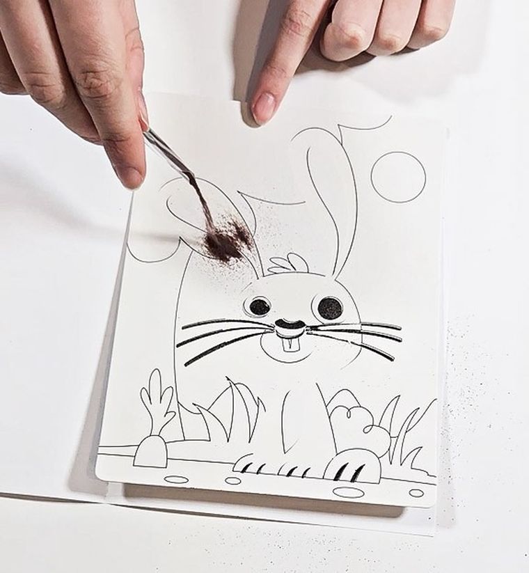 Alexander, Piaskowe malowanki, wielkanocny kurczaczek i zajączek, zestaw artystyczny