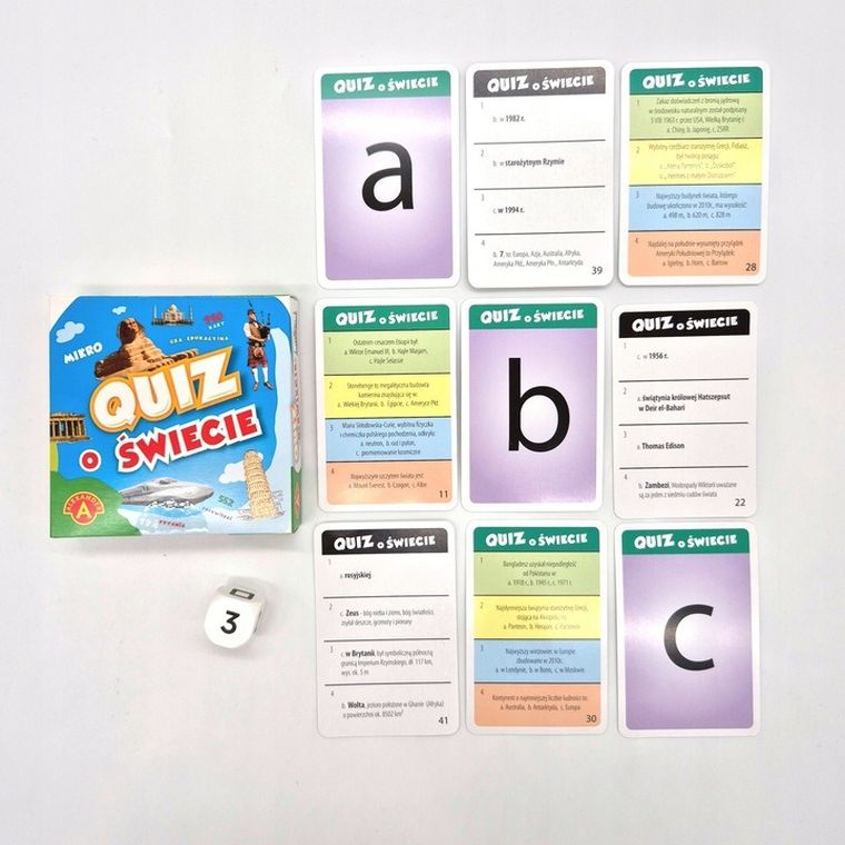 Alexander, Quiz, O świecie, kieszonkowa gra edukacyjna