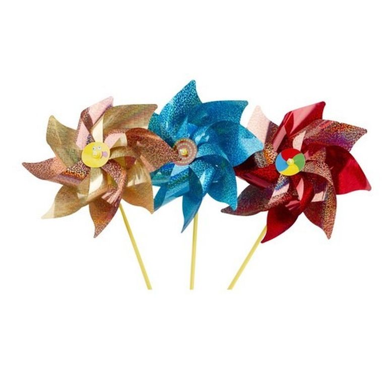 Alexander, wiatraczek plastikowy, holograficzny 240 mm