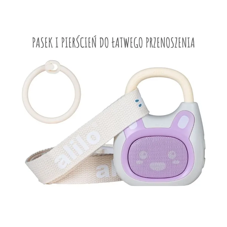 Alilo, Pocket Bunny K1, odtwarzacz MP3 z Bluetooth, fioletowy