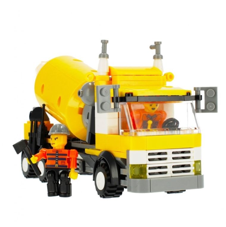 Alleblox, betoniarka, klocki konstrukcyjne, 216 elementów