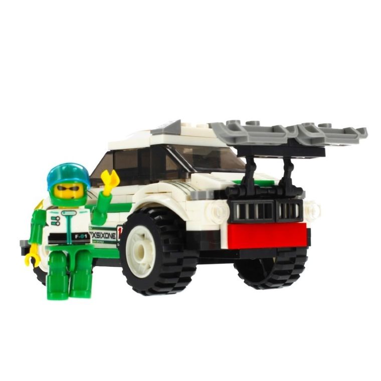 Alleblox, samochód wyścigowy, klocki konstrukcyjne, 173 elementów elementów