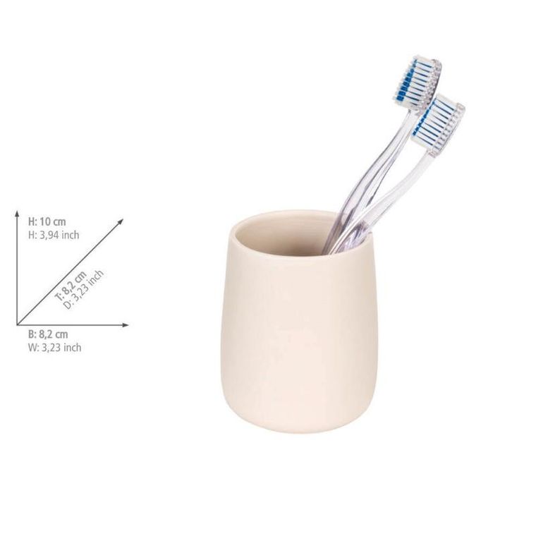 Allstar, Margo ceramiczny kubek na szczoteczki, średnica 8,2 cm
