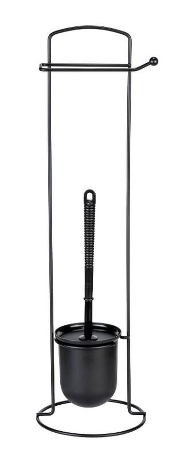 Allstar, Zalea, metalowy stojak na papier w pojemnikiem na szczotkę WC 2w1