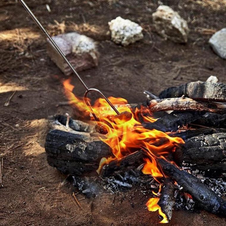 Alpenburg, widelec teleskopowy do ogniska pieczenia kiełbasek, 4 szt.