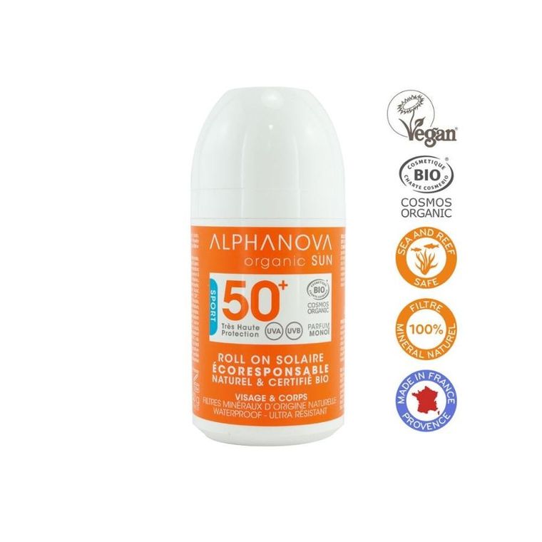Alphanova Sun, Bio, krem przeciwsłoneczny w kulce, filtr SPF50+