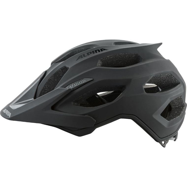 Alpina, kask rowerowy, Carapax 2.0, czarny mat, rozmiar 52-57 cm