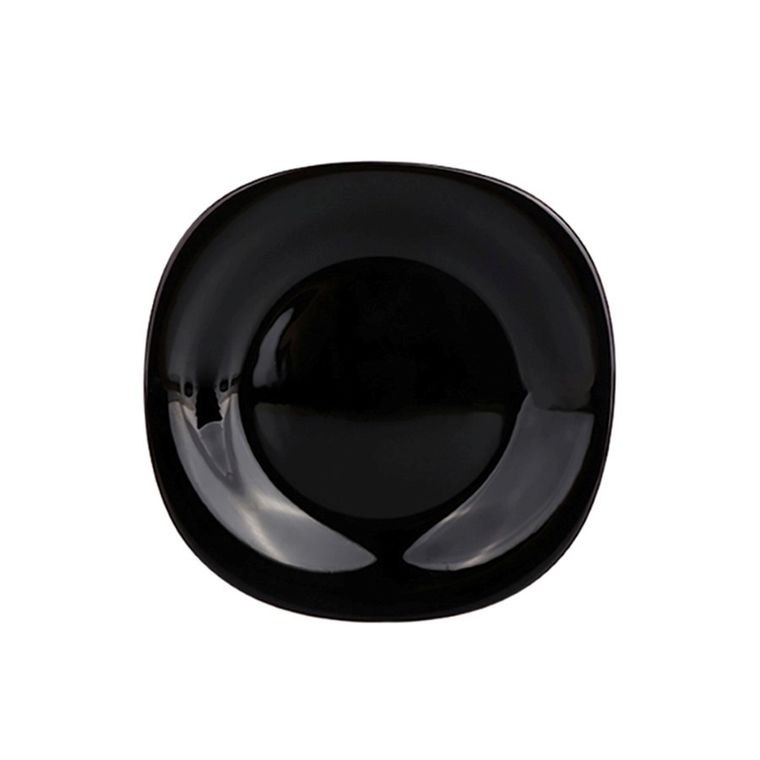 Altom Design, Black Harmony, talerz płytki, czarny, 24,5 cm