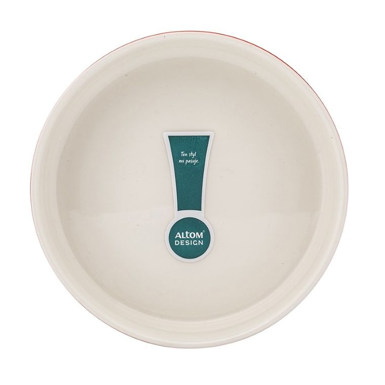 Altom Design, miska dla psa nbc, 15-5 cm, 460 ml, świąteczne jamniki