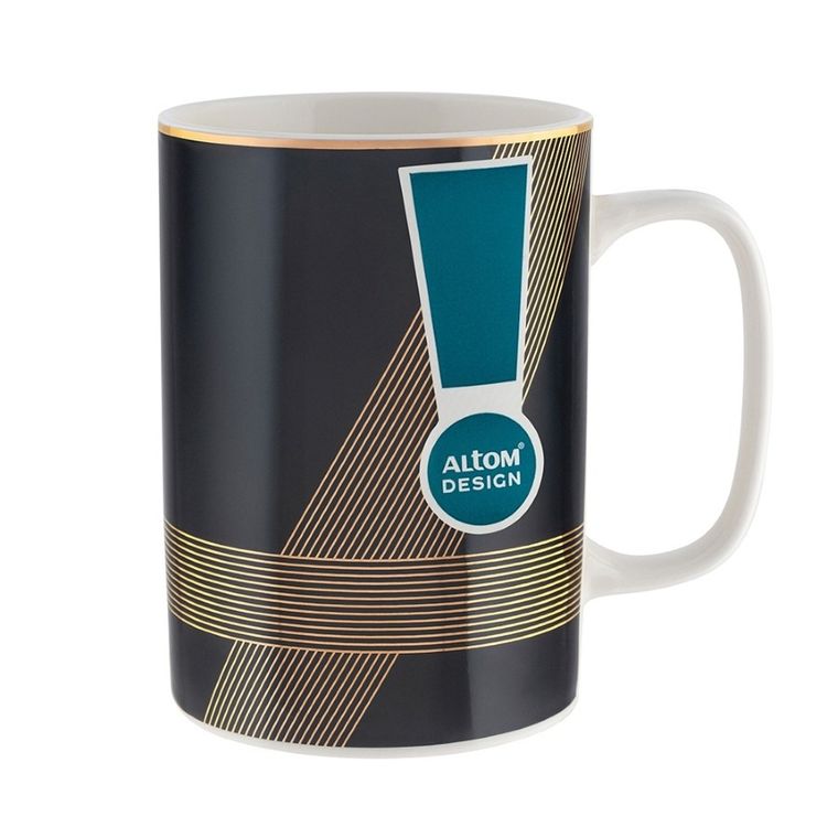 Altom Design, Modern Art, kubek prosty, czarny, 350 ml