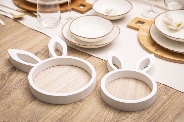 Altom Design, patera dekoracyjna drewniana z uszami, 15-24 cm