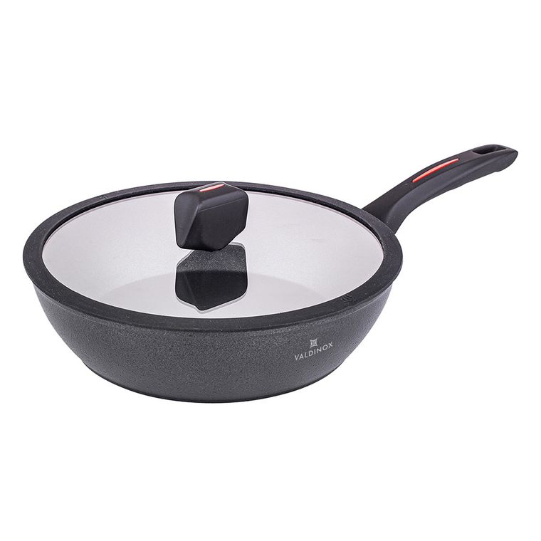 Altom Design, Valdinox, Volcano, patelnia głęboka z pokrywą, 26 cm, 2,8l