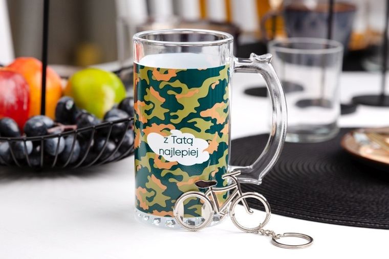 Altom Design, z tatą najlepiej, kufel z otwieraczem i dekoracją, 500 ml