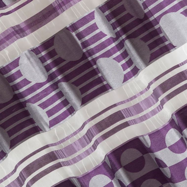 Amanda, zasłona gotowa, we wzorzyste, poziome pasy, 140-250 cm