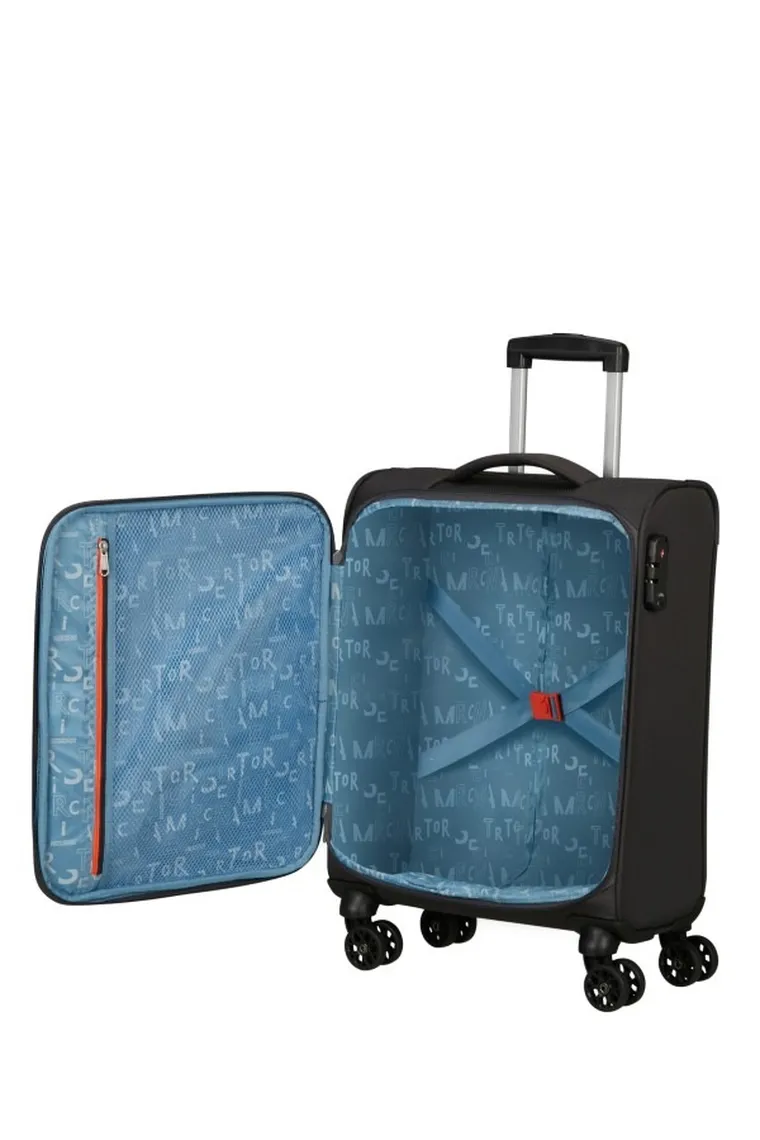 American Tourister, Sea Seeker Spinner, walizka, charcoal grey, 40-55-20 cm
