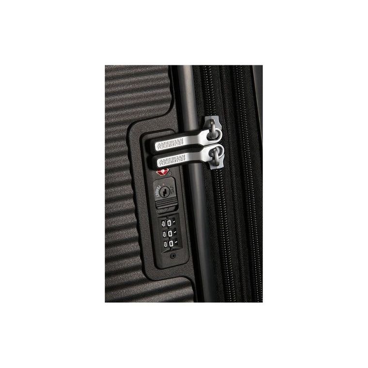 American Tourister, Soundbox, walizka powiększana, black, 77 cm