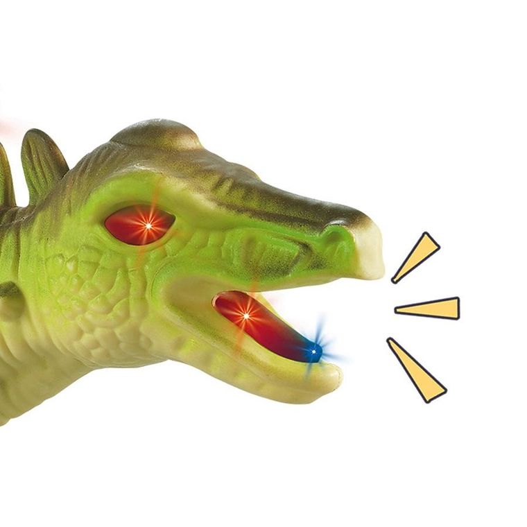 Anek dla Dzieci, Chodzący dinozaur, zabawka interaktywna, światło i dźwięk, 27 cm