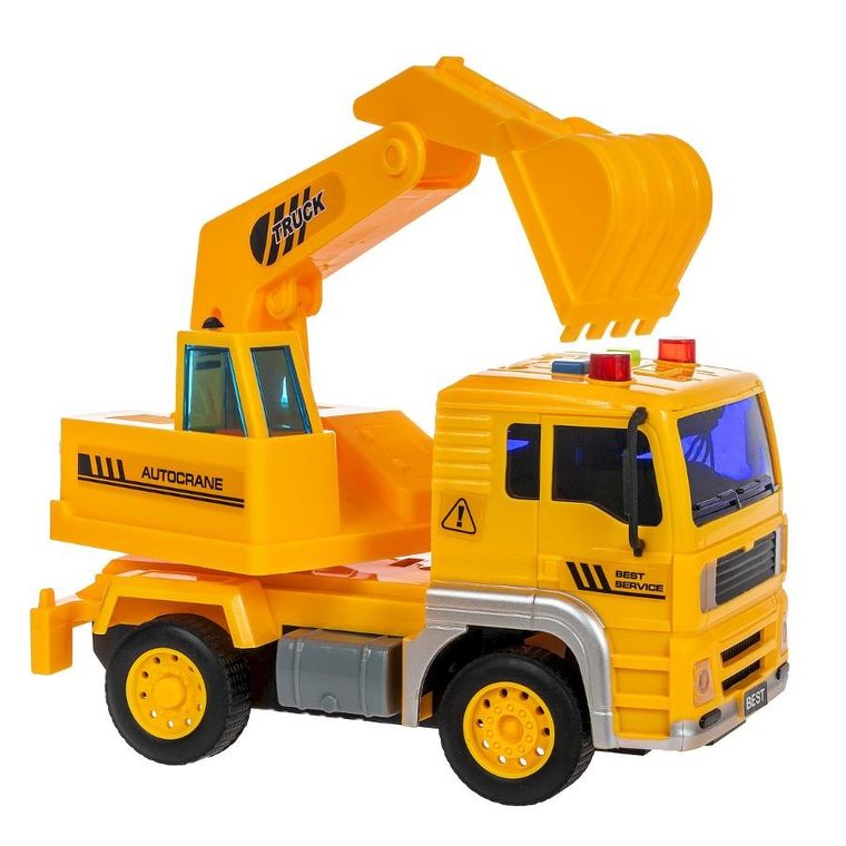 Anek dla Dzieci, koparka, pojazd ze światłem i dźwiękiem