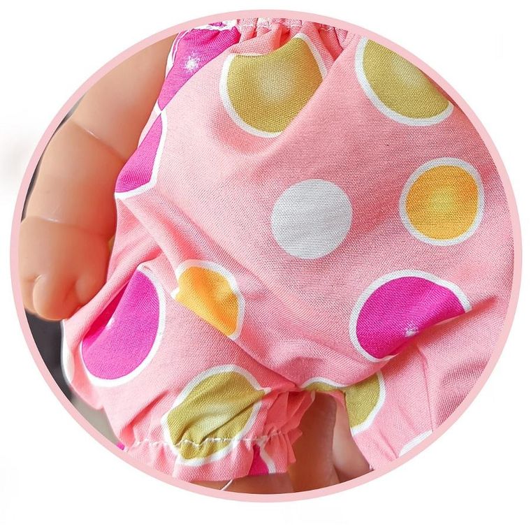 Anek dla Dzieci, lalka bobas z kokardą, różowa